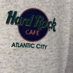 Hard Rock Cafe Vintage Sweatshirt Atlantic City Rock-N-Roll Screen Print Size L